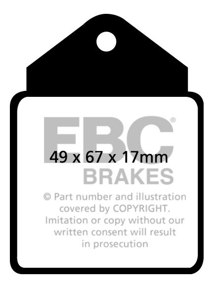 EBC Brakes ALFA ROMEO Giulia Sprint (105) 1.6 GT 63-66 Remblokke