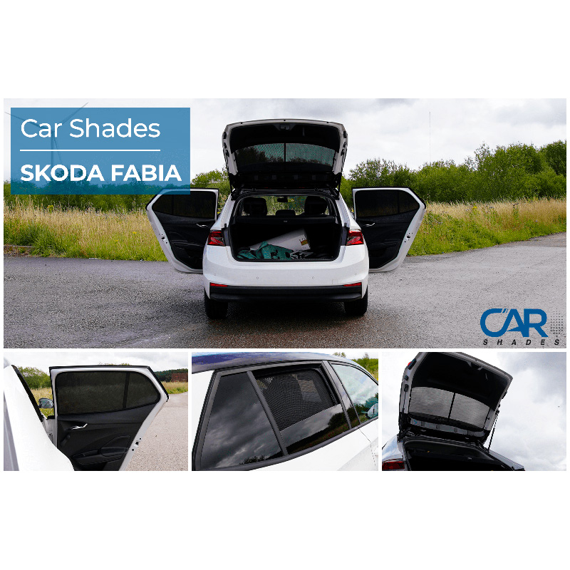 Set de Car Shades sur mesure pour Skoda Fabia IV 2021- (4-pièces)