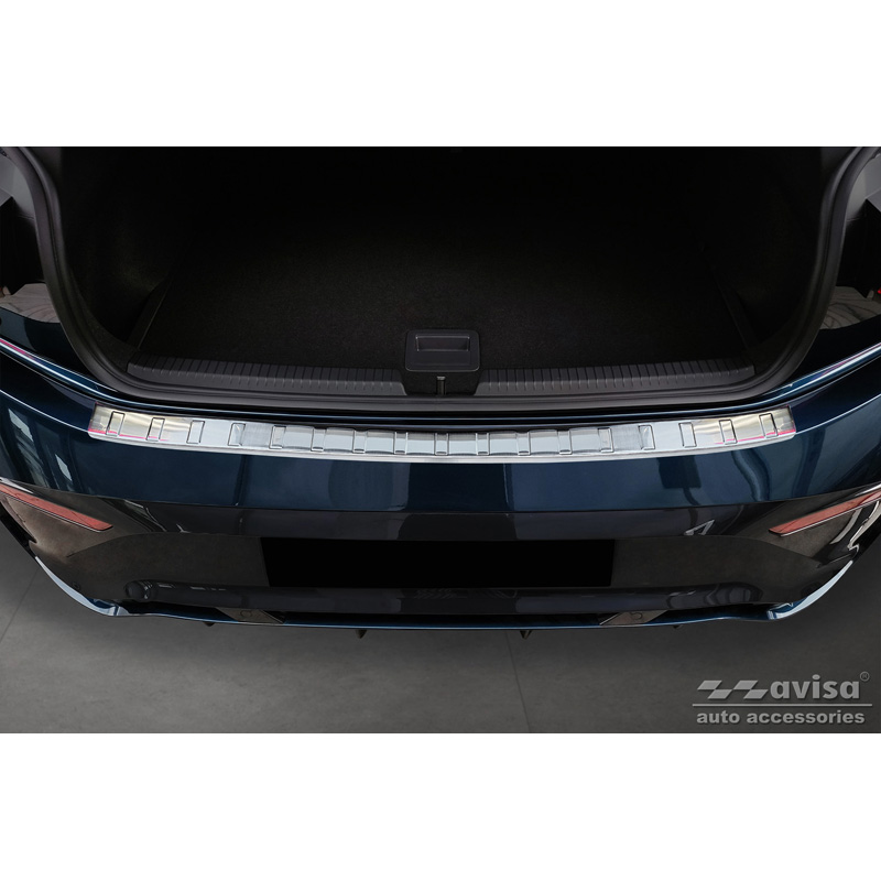 Protection de seuil arrière inox sur mesure pour Cupra Born 2021- 'Ribs'