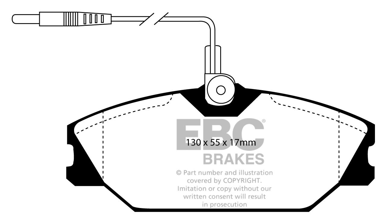 EBC Brakes RENAULT Espace 2.2 (ABS) 91-96 Remblokken voorzijde
