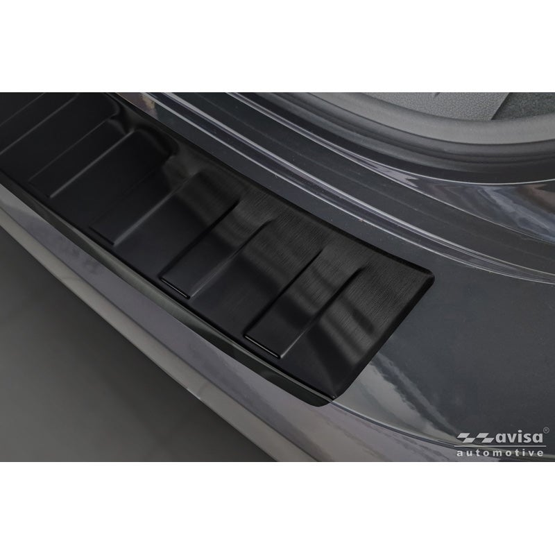 Avisa Protection de Seuil de Coffre Acier Inox sur mesure pour Hyundai Ioniq 6 2022- - Noir