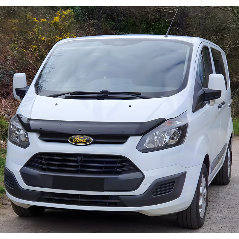 Protection du capot sur mesure pour Ford Transit Custom MK1 2012-2018 - Noir brillant
