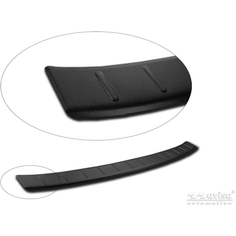 Avisa Protection de Seuil de Coffre Acier Inox sur mesure pour Leapmotor T03 2024- - Noir Mat