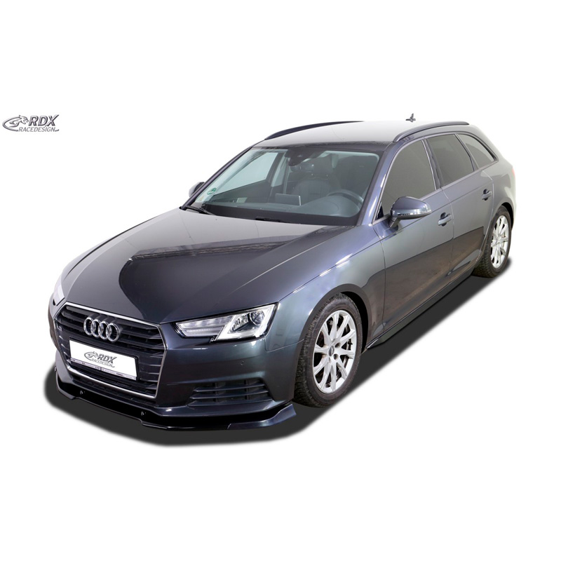 Jupes latérales 'Slim' sur mesure pour Audi A4 B9 Sedan/Avant 2015- (ABS noir luisant)
