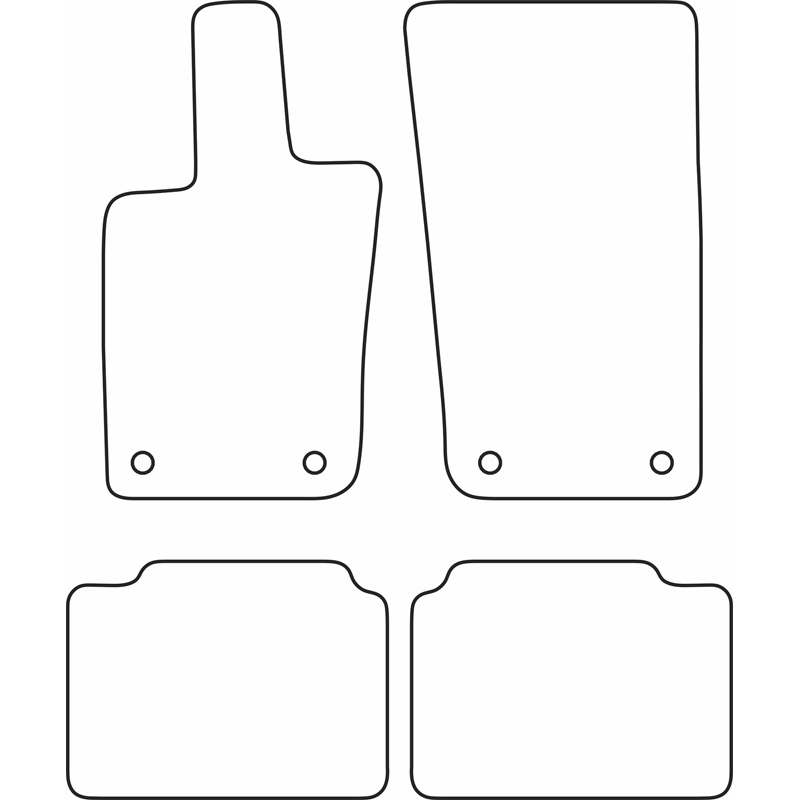 Set de tapis de sol en velours sur mesure pour Porsche Panamera (971) 2016-
