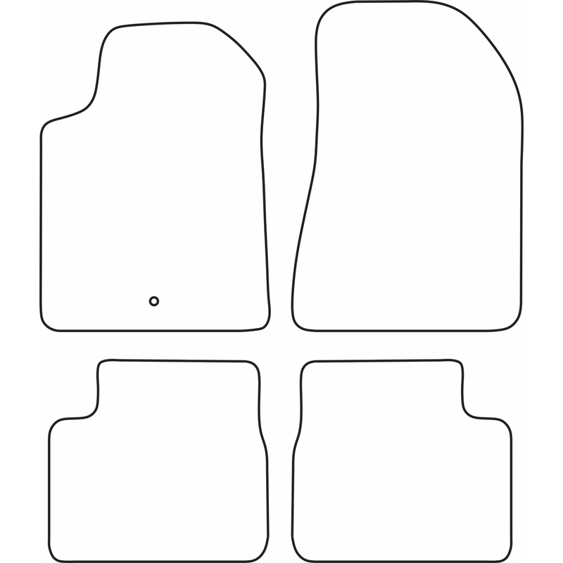 Set de tapis de sol en velours sur mesure pour Alfa Romeo Giulietta 2010-2014
