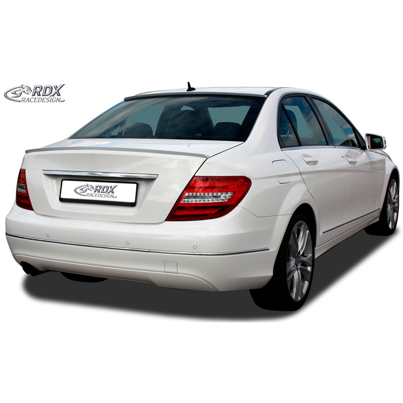 Lèvre becquet de toit sur mesure pour Mercedes Classe-C W204 Sedan (ABS)