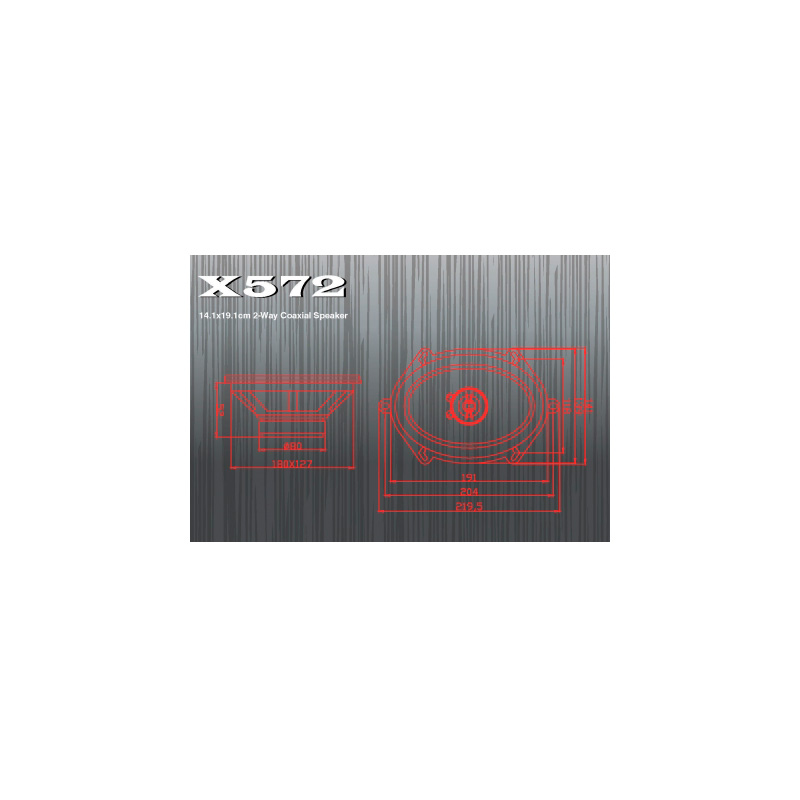 Excalibur X572 – 5"" x 7"" (13 x 18cm) 2-voies Coaxial 450W Haut-parleurs de voiture