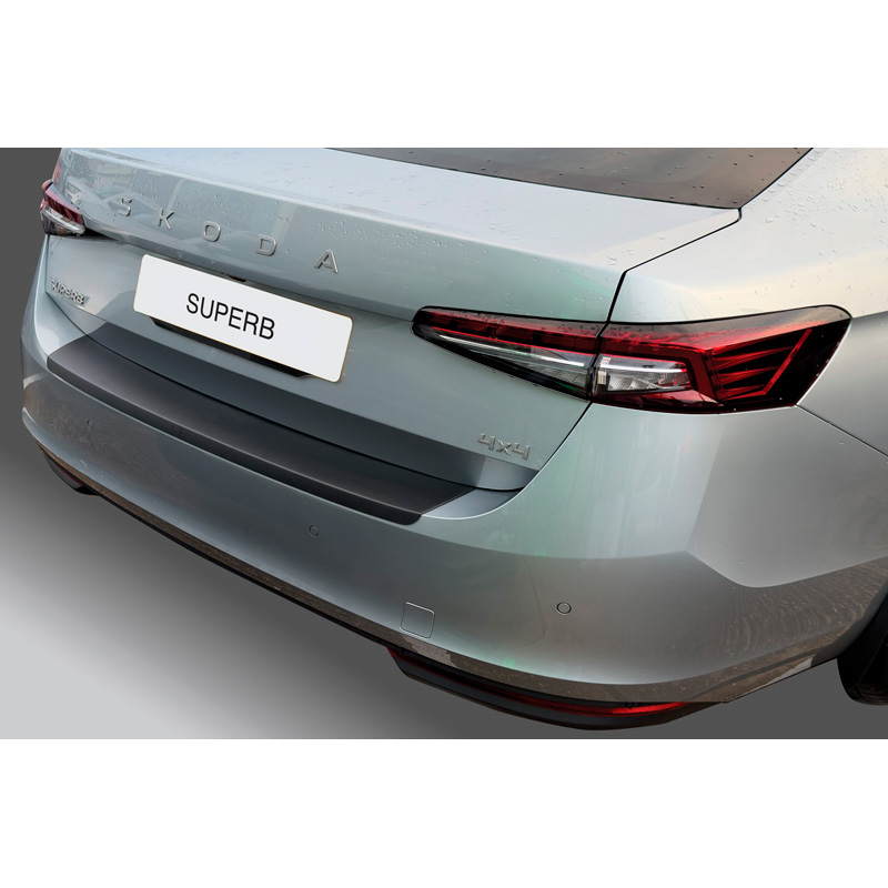 RGM Protection de seuil arrière (ABS) sur mesure pour Skoda Superb IV 2024- Noir