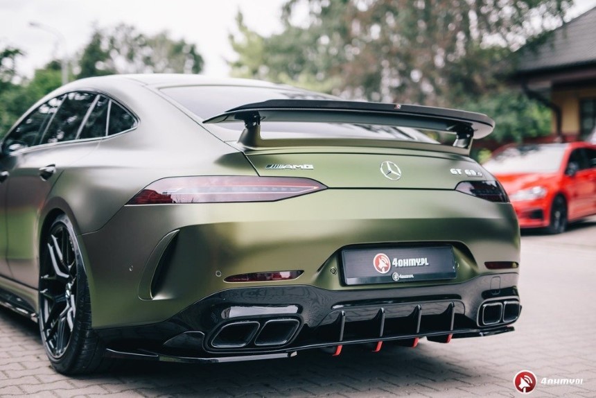 Spoiler cap Mercedes AMG GT 63s Maxton Design glans zwart