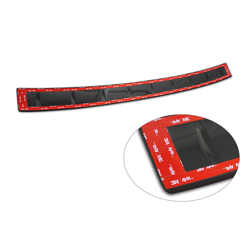 Protection de seuil arrière inox noir sur mesure pour Volkswagen Tiguan (CT1) 2024- 'Ribs'