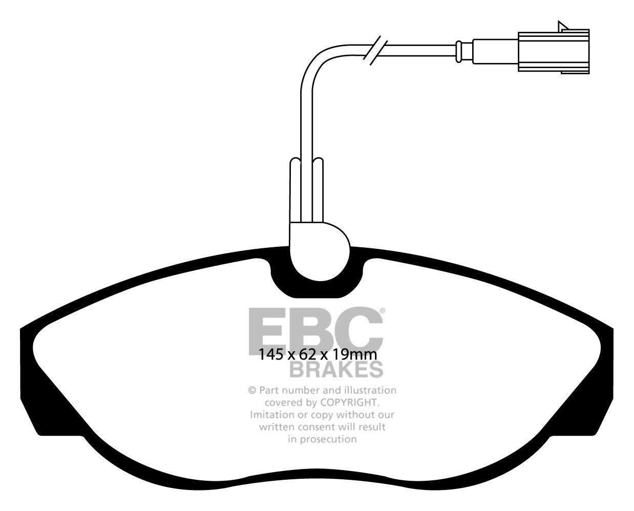 EBC Brakes PEUGEOT BEDRIJFSWAGEN Boxer 2.0 99-2001 Remblokken vo