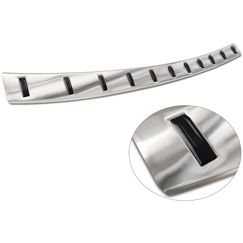 Protection de seuil arrière inox sur mesure pour Volkswagen Sharan II & Seat Alhambra II 2010- 'STRONG EDITION'