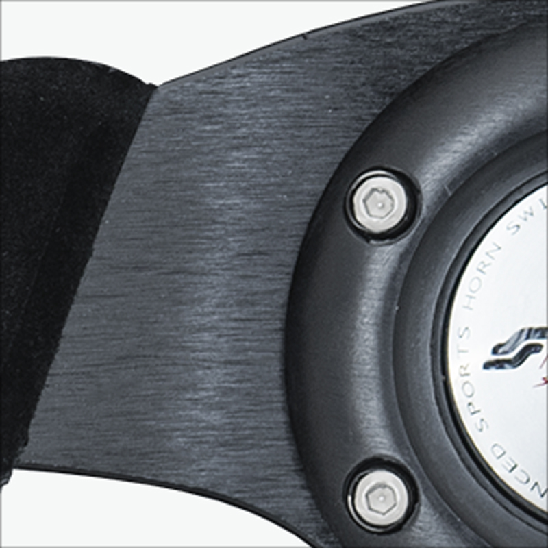 Simoni Racing Volant Universel X2 Shammy Leather - Suède Noir - Diamètre 330mm
