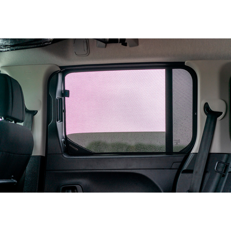 Set de Car Shades (portes arrières) sur mesure pour Citroen Berlingo incl. XL / Peugeot Rifter / Opel Combo Life / Toyota Proace City 2018- (2-pièces)