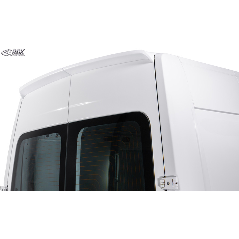 RDX Racedesign Becquet de toit sur mesure pour Renault Master 2010-2024 / Opel Movano 2010-2021 / Nissan NV400 2010-2021 / Nissan Interstar 2021-2024 (H2) (avec 2 portes battantes) (PU)