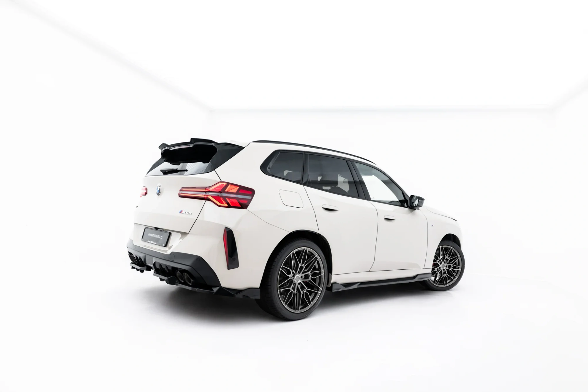 Zijskirts passend voor BMW X3 M-Pack / M50 G45 Glans Zwart
