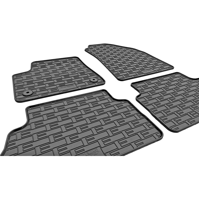 CIKCAR Set tapis de caoutchouc sur mesure pour Fiat Grande Panda EV 2025- (4-pièces + points de fixage)