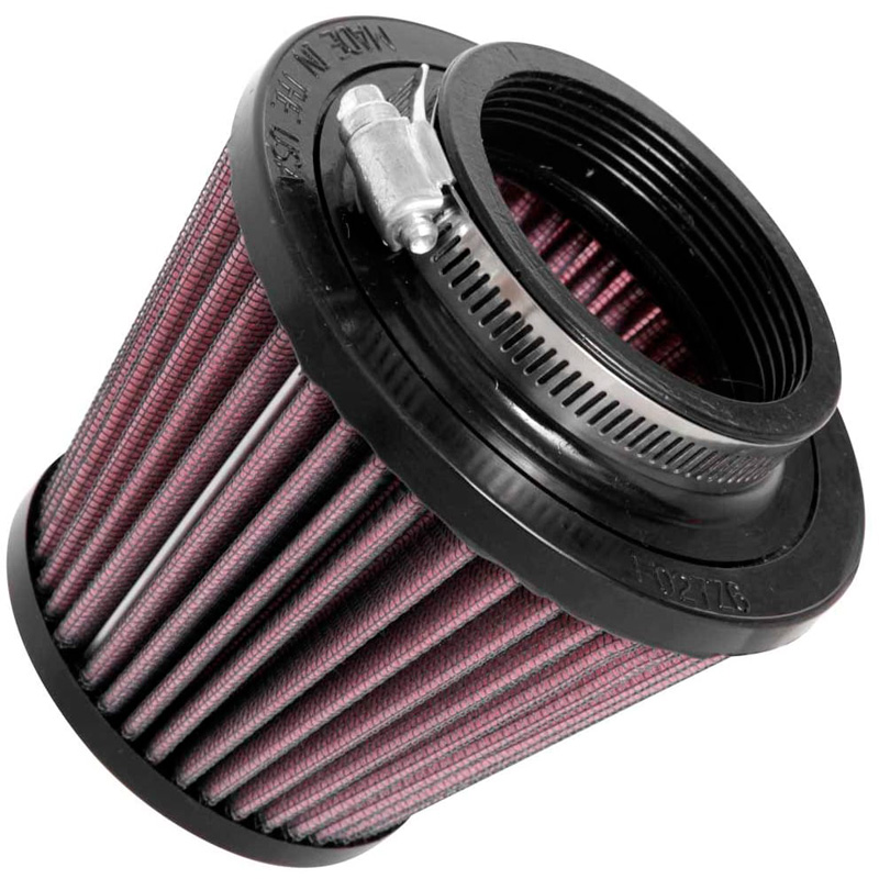 K&N Filtre à Air Universel Conique 70mm raccordement, 129mm de base, 89mm en haut, 102mm hauteur (RU-5128)