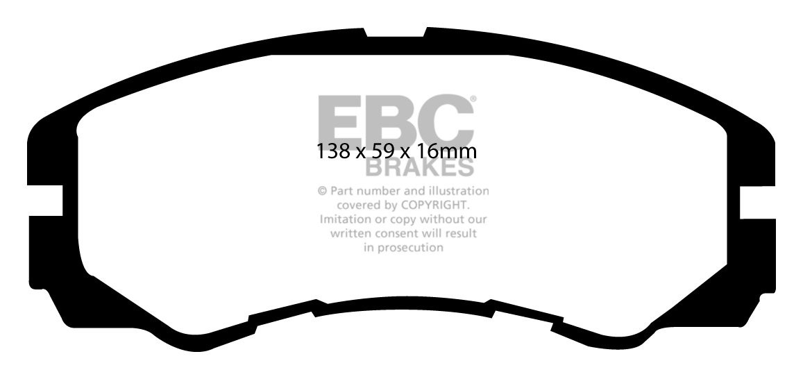 EBC Brakes HOLDEN (Aust/NZ) Rodeo R9 98-2003 Remblokken voorzijd