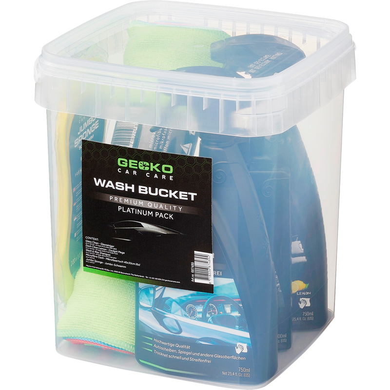 Gecko Wash Bucket Platinum Pack - lot de 6 pièces