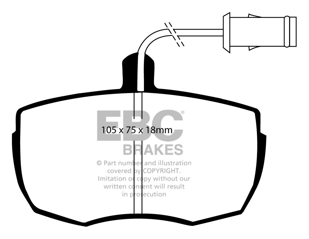 EBC Brakes ROVER SD1 2.3 84-87 Remblokken voorzijde
