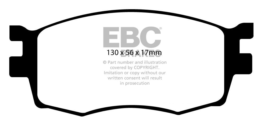 EBC Brakes HYUNDAI Accent 1.5 TD 2006-.. Remblokken voorzijde gr