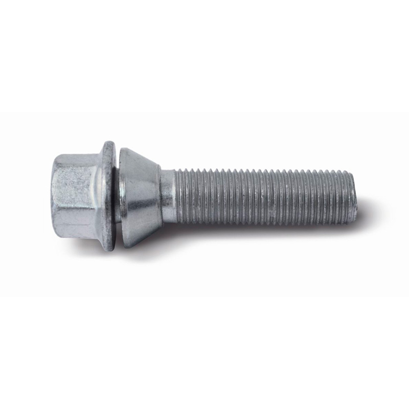 Boulon de roue H&R conique avec col mobile M14x1.50 - Longueur 43mm (p.e. sur mesure pour BMW, Volvo)