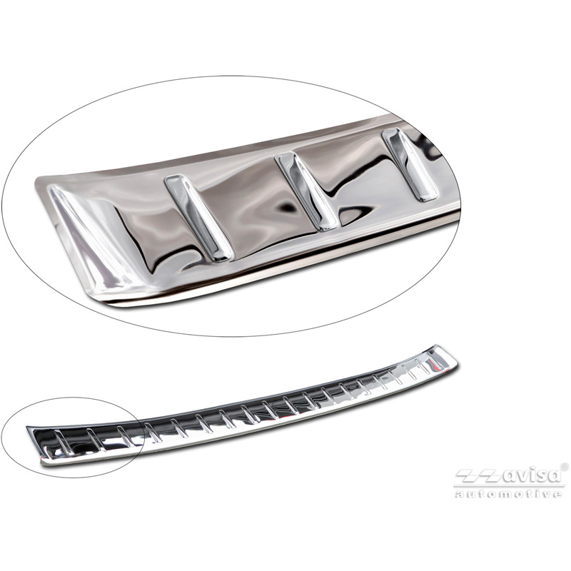 Avisa Protection de Seuil de Coffre Acier Inox sur mesure pour Toyota RAV4 VI (XA6) 2026- - Argent Brillant