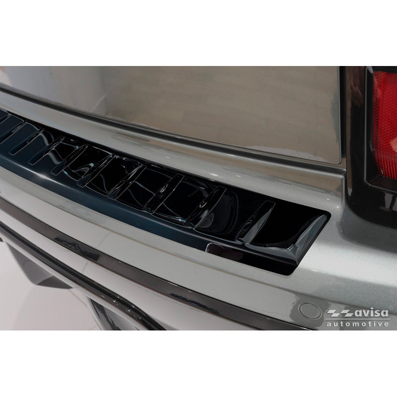 Avisa Protection de Seuil de Coffre Acier Inox sur mesure pour KGM Actyon 2025- - Noir Brillant