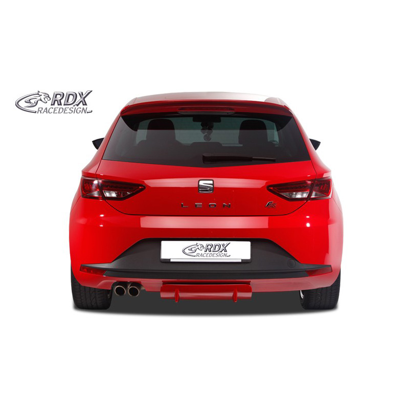 Jupe arrière 'Diffuseur U-Diff' sur mesure pour Seat Leon (5F) incl. FR/SC/ST 2012-2020 (PU)