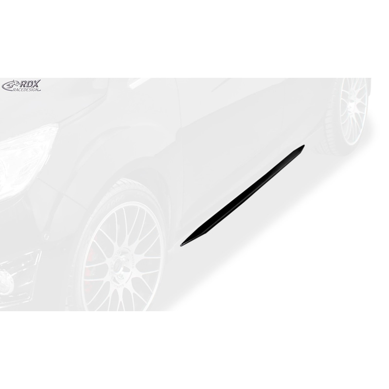 Jupes latérales 'Slim' sur mesure pour Ford C-Max/Grand C-Max -2015 & 2015- (ABS noir luisant)