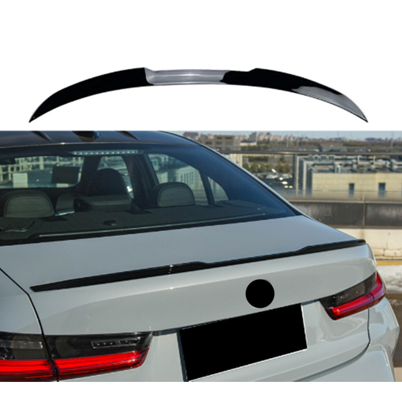 Spoiler arrière sur mesure pour BMW Série 3 G20 Sedan 2019- (ABS Noir Luisant)