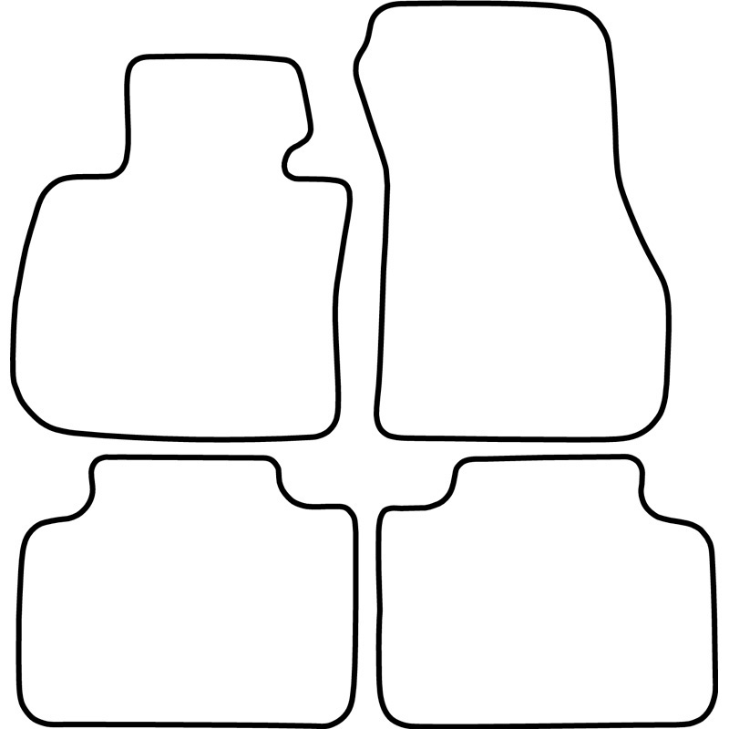 Set de tapis de sol en velours sur mesure pour BMW Série 2 (F45) Active Tourer 2014-