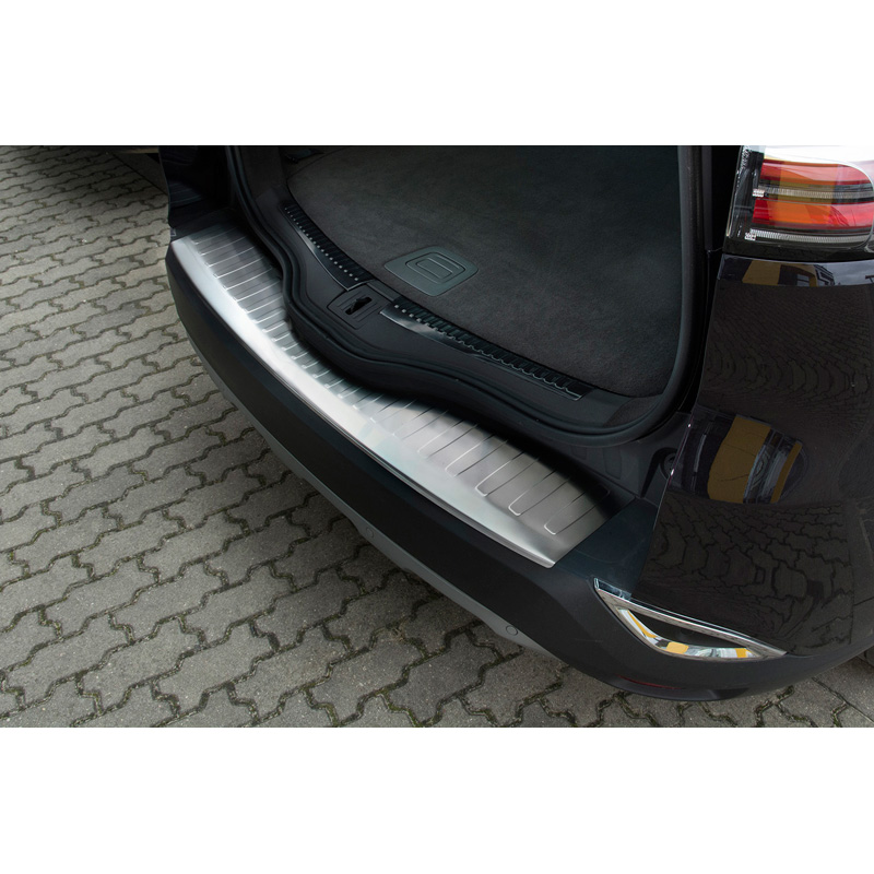 Protection de seuil arrière inox sur mesure pour Renault Espace 2015-2023 excl. Initiale Paris 2020-2023 'Ribs'