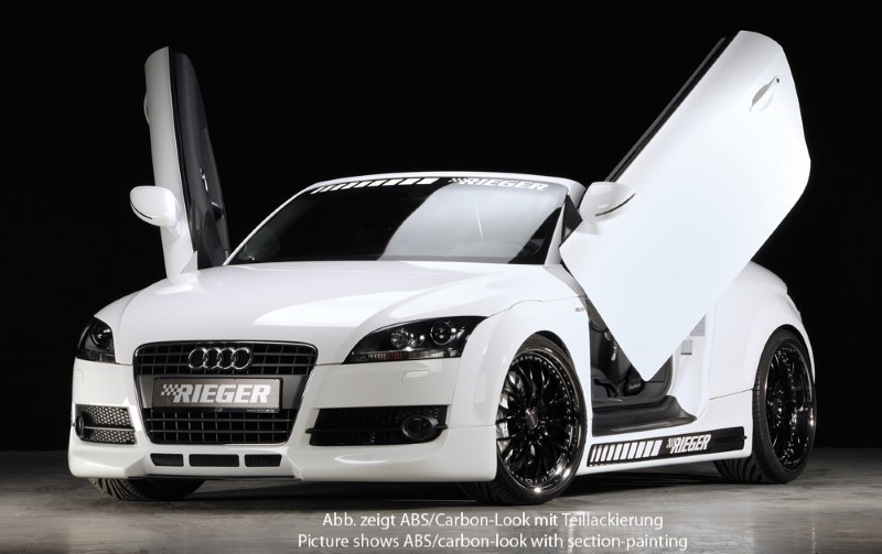 Zijskirts Audi TT 8J ABS Carbon-look Rieger