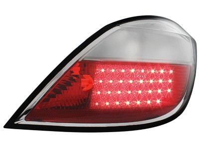 Feux arriere Opel Astra H LED rouges/blanc