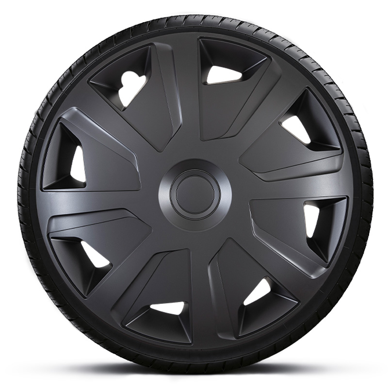 Jeu d'enjoliveurs J-Tec Mistral Van 16-inch noir (sphère)