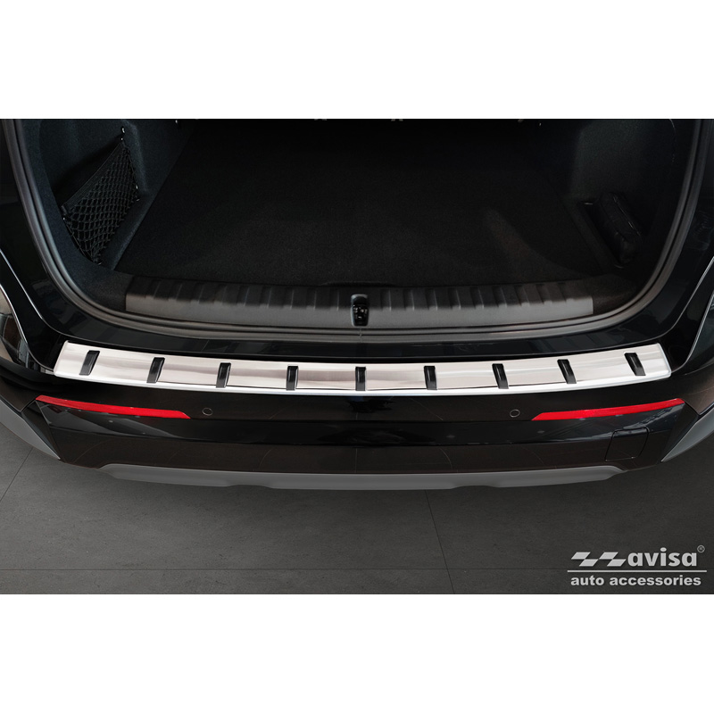 Protection de seuil arrière inox sur mesure pour BMW X1 U11 / X1 U11 xLine 2022- 'STRONG EDITION'