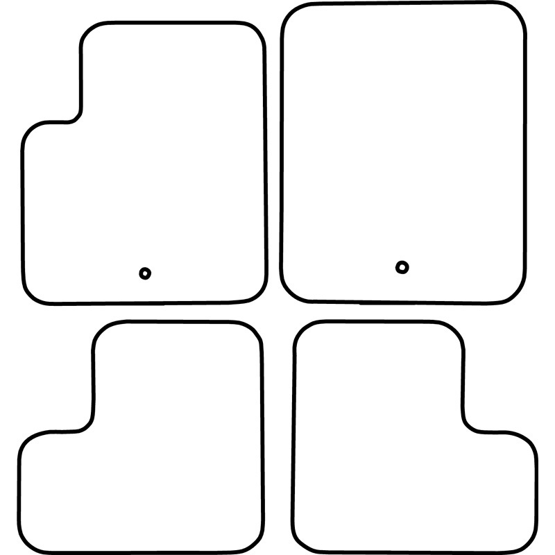 Set de tapis de sol en velours sur mesure pour Dodge Caliber 2006-