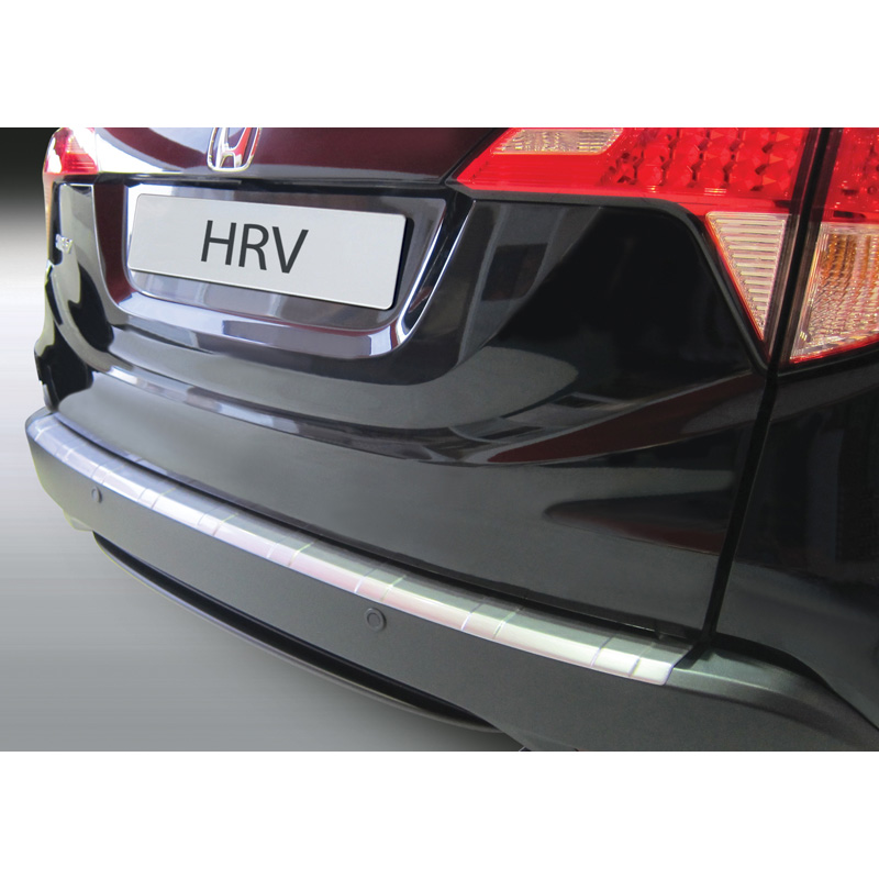 Protection de seuil arrière (ABS) sur mesure pour Honda HR-V 9/2015-2021 Noir