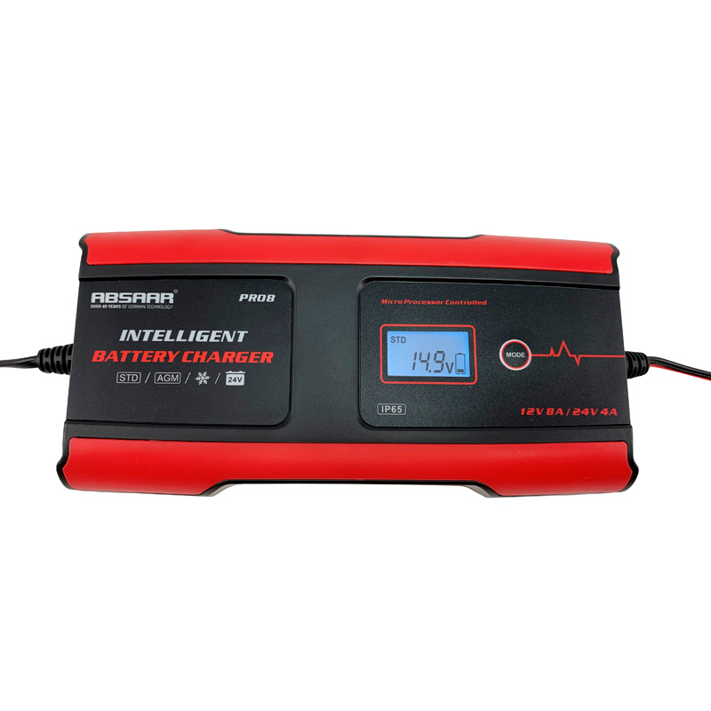 Absaar Pro 8.0 Chargeur de Batterie 12/24V 8A