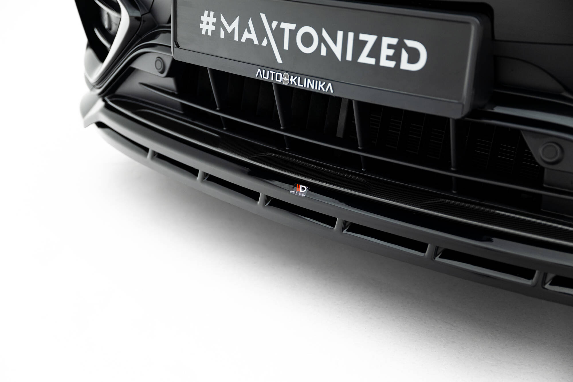 Voorspoiler Mercedes-AMG GLC 43 X254 Maxton Glanzend zwart