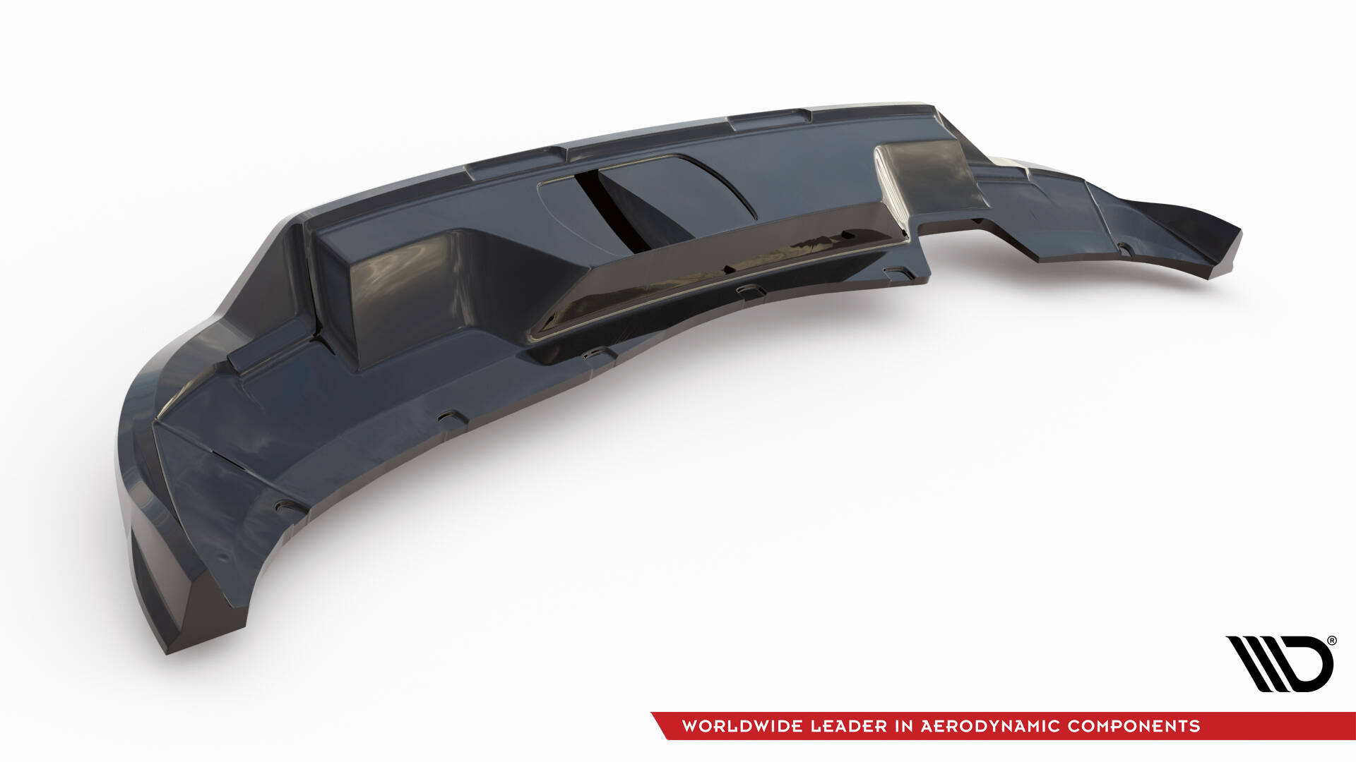Achter Diffuser passend voor Skoda Kamiq Monte Carlo MK1 Facelift Maxton Glanzend zwart