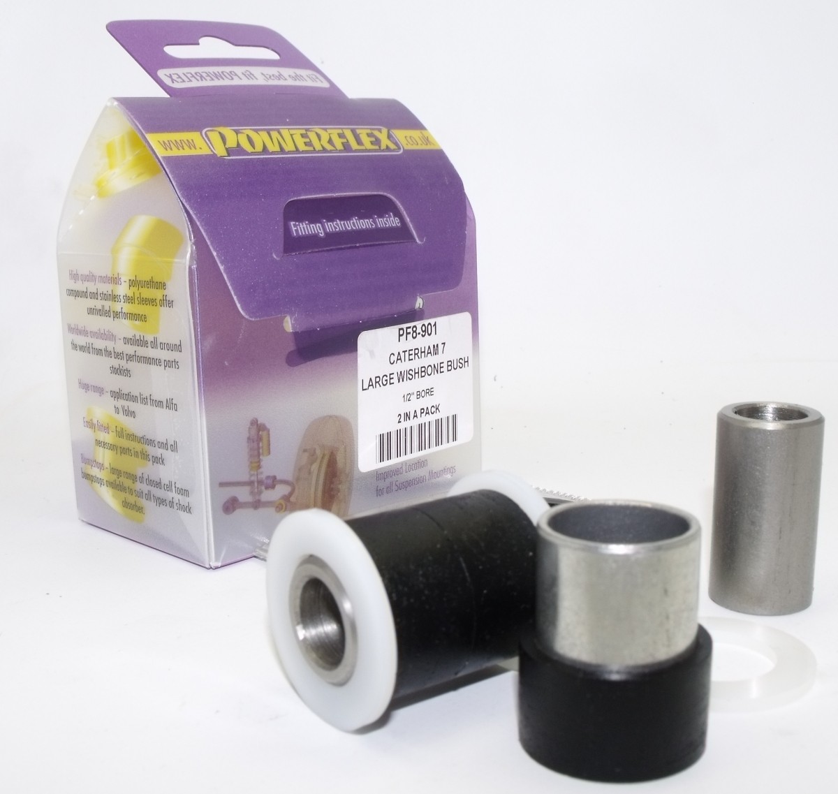 Caterham 7 CSR  Large Lower Wishbone Bush 1/2" Bore - PowerFlex