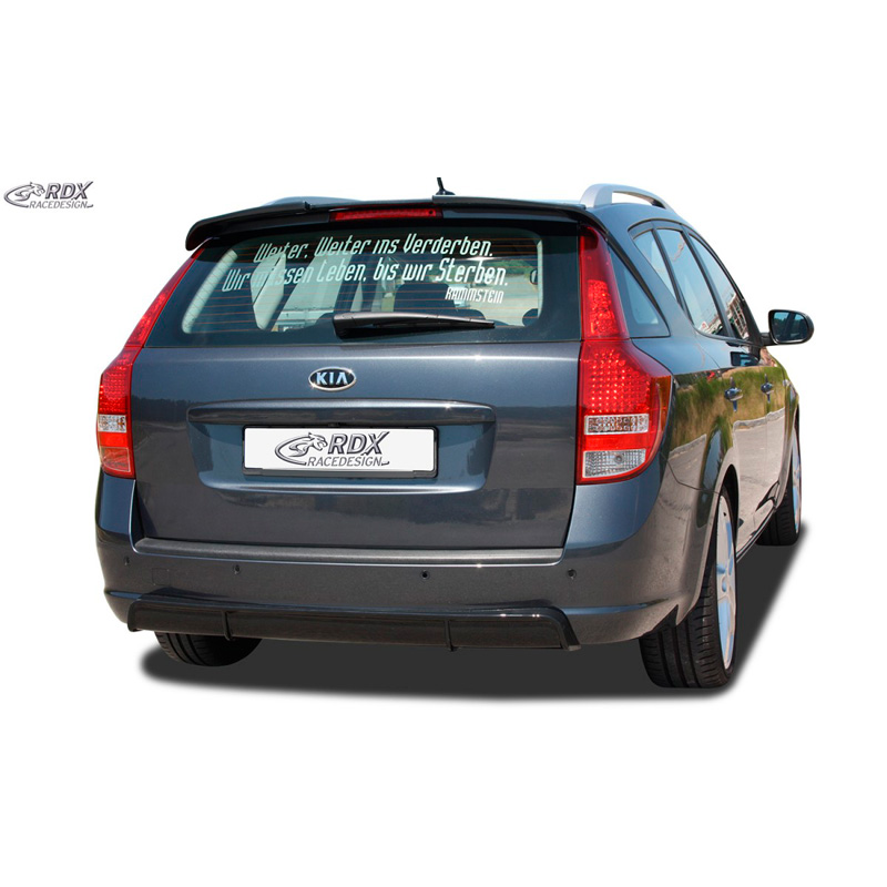 Jupe arrière 'Diffuseur' sur mesure pour Kia Cee'd ED SW 2007-2012 (ABS noir luisant)