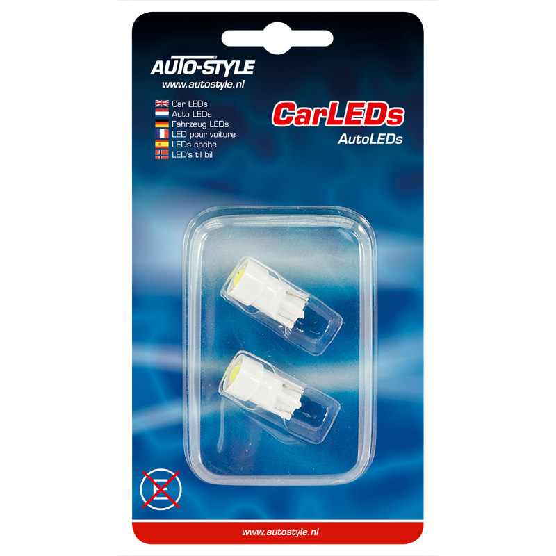 T-10 Ampoules LED 12V Optique-Xenon Blanc, set de 2 pièces