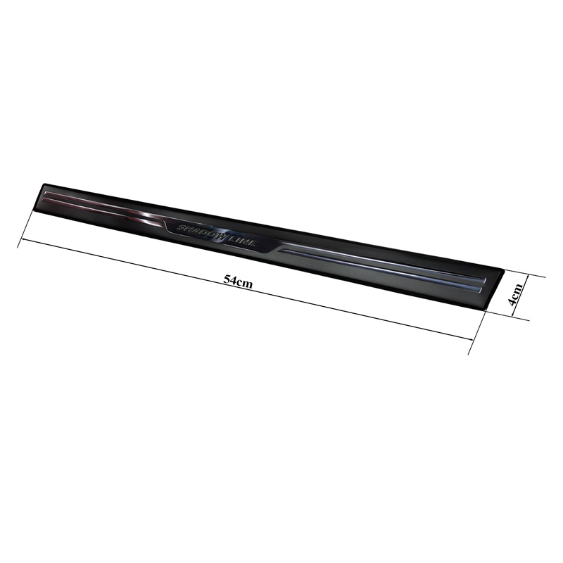 Avisa Seuils de portes universels 'Shadow Premium' Aluminium/Noir 2-pièces - 54 x 4 cm