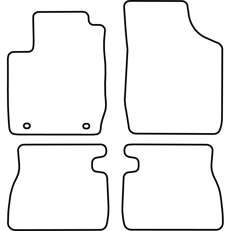 Set de tapis de sol sur mesure pour Kia Rio 2000-2005