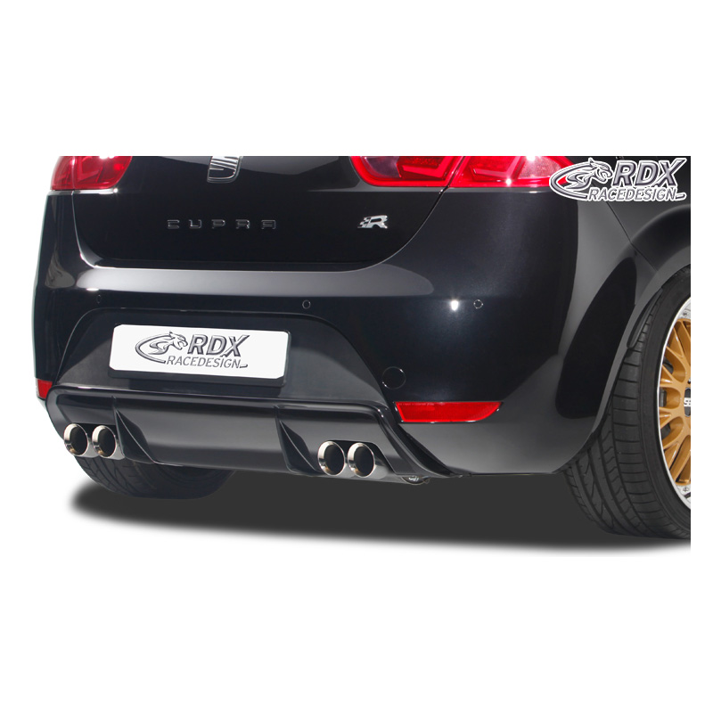 Jupe arrière 'Diffuseur' sur mesure pour Seat Leon 1P FR/Cupra (échappement à gauche/droite) (PUR)